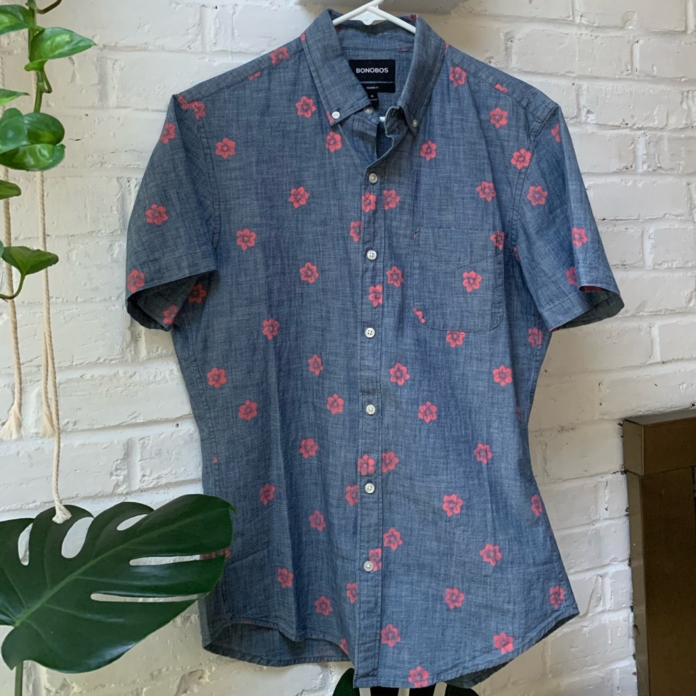 Bonobos Tailored Fit Short Sleeve Button Up